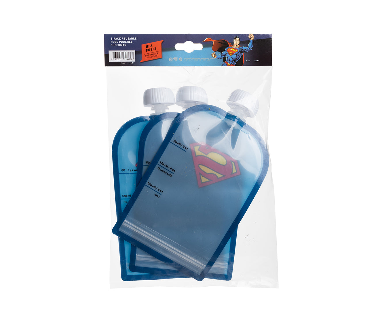 Klämmis, Superman, 180 ml, 3-pack