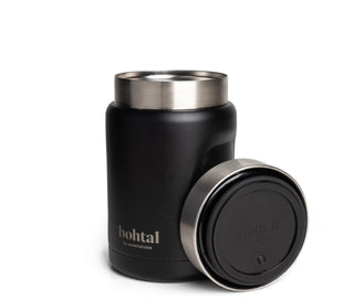 Insulated food jar, black, 550 ml