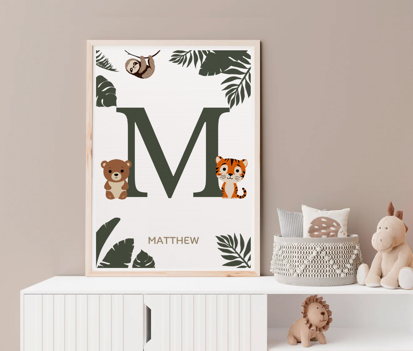 Min bokstav poster 50x70 - Jungle