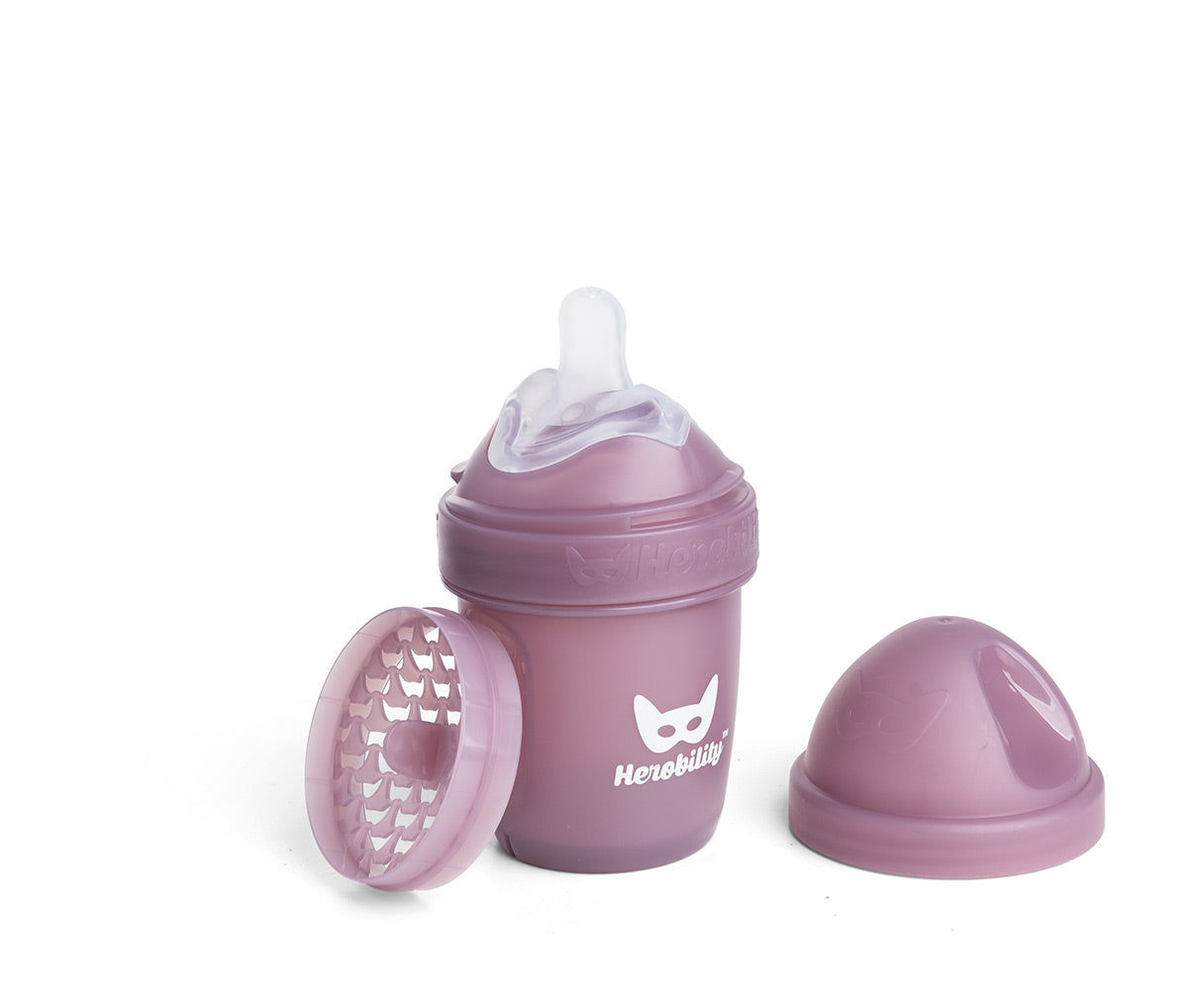 Biberón anticólicos LT 140ml, Rosa espino