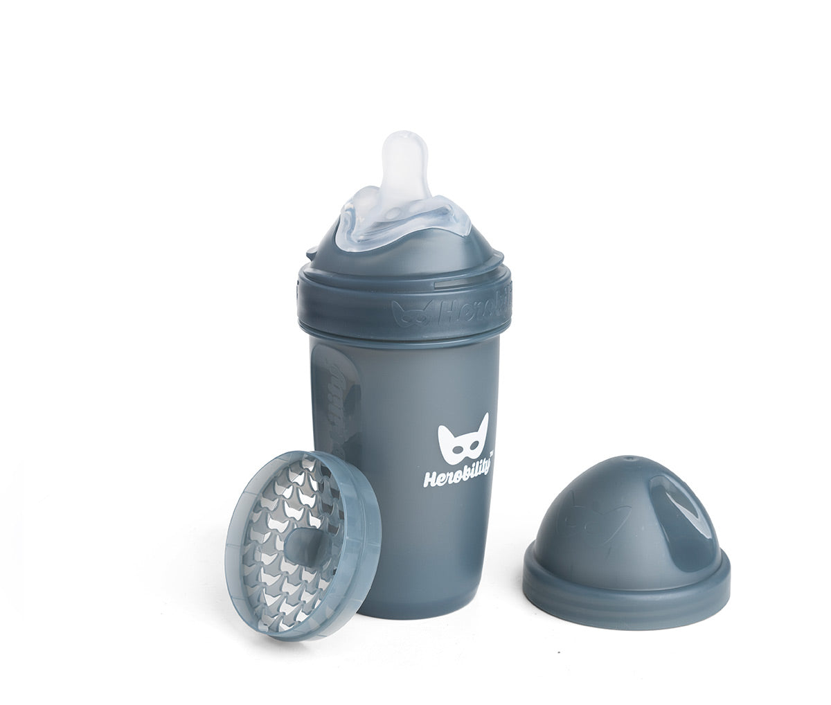Dubbel Anti-kolik Nappflaska LT 240 ml Iron Blue