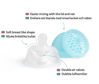 Double Anti-Colic Baby Bottle LT 340 ml/12 floz Blue